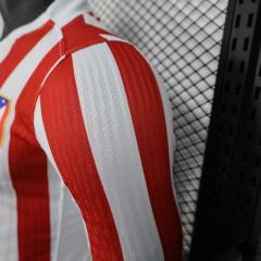 2025/26 Atletico Madrid Home Jersey Long Sleeve Player Version