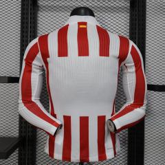2025/26 Atletico Madrid Home Jersey Long Sleeve Player Version