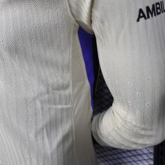 2025/26 Barcelona Away Jersey Player Version Long Sleeve