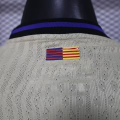 2025/26 Barcelona Away Jersey Player Version Long Sleeve