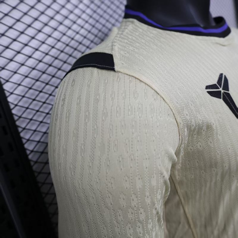 2025/26 Barcelona Away Jersey Player Version Long Sleeve