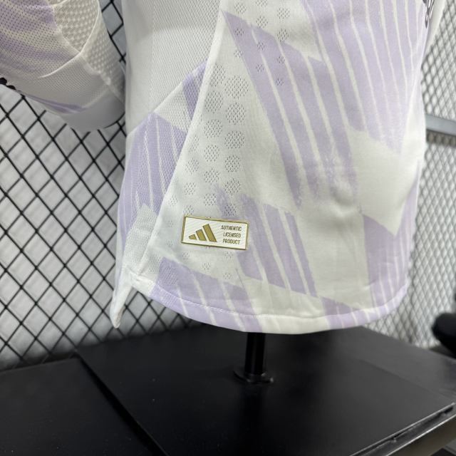 2025/26 Manchester United Away Jersey Player Version Long Sleeve 