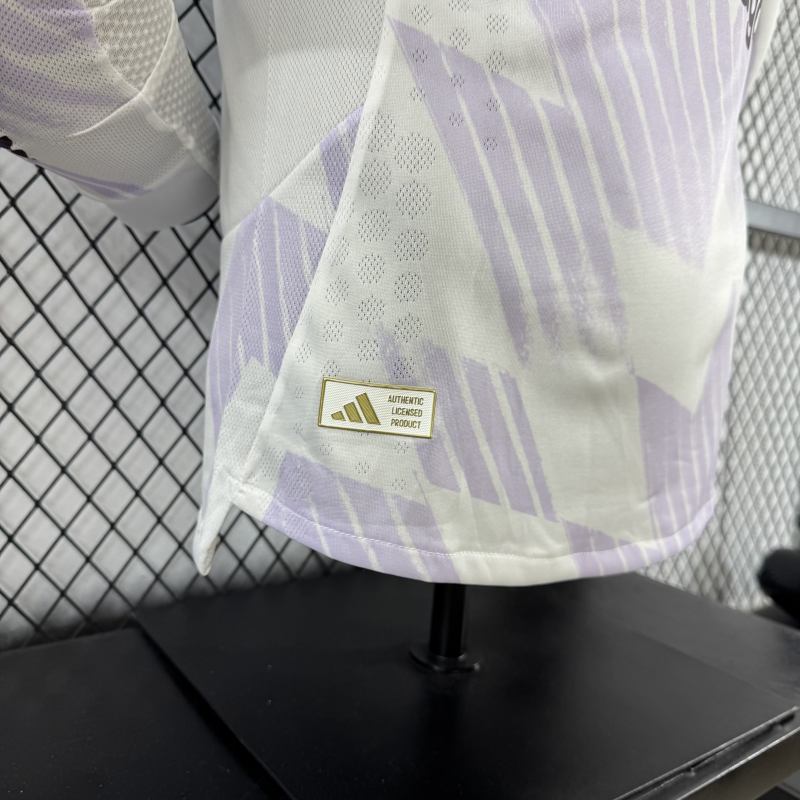 2025/26 Manchester United Away Jersey Player Version Long Sleeve 