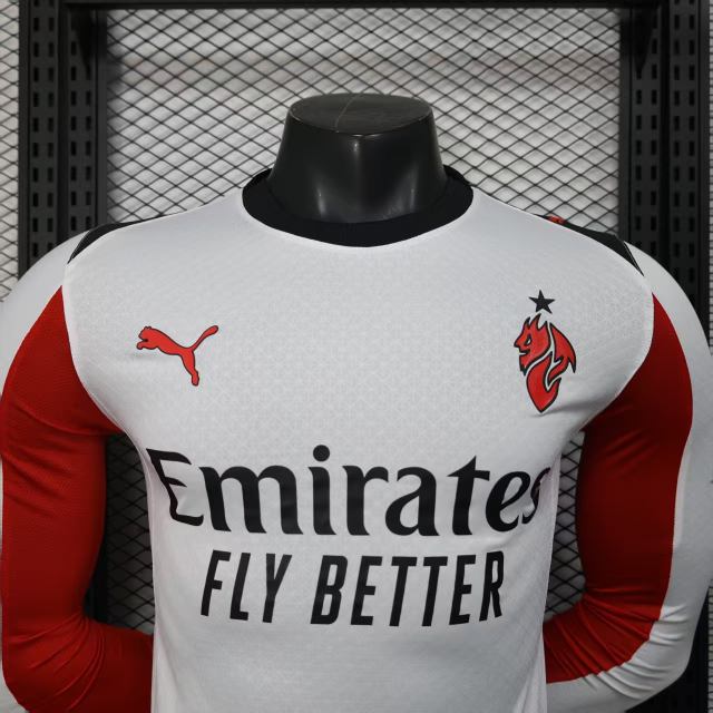 2025/26 AC Milan Away Jersey Long Sleeve Player Version