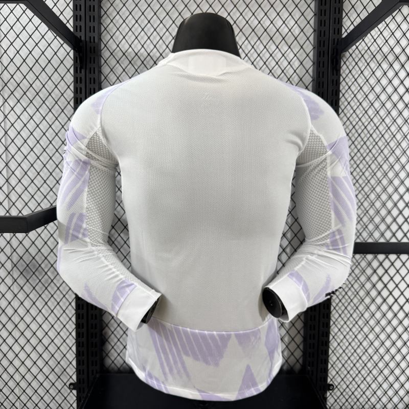 2025/26 Manchester United Away Jersey Player Version Long Sleeve 