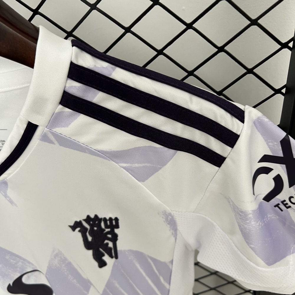 2025/26 Manchester United Away Kids Jersey 