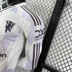 2025/26 Manchester United Away Jersey Player Version Long Sleeve 