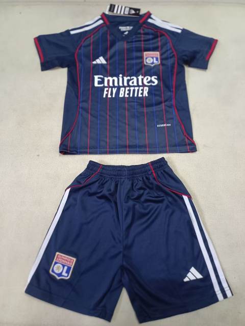 2025/26 Olympique Lyonnais Away Kids Jersey 