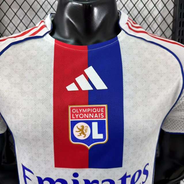 2025/26 Olympique Lyonnais Home Jersey Player Version 