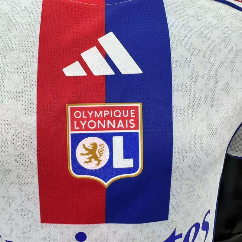 2025/26 Olympique Lyonnais Home Jersey Player Version 