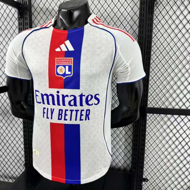 2025/26 Olympique Lyonnais Home Jersey Player Version 