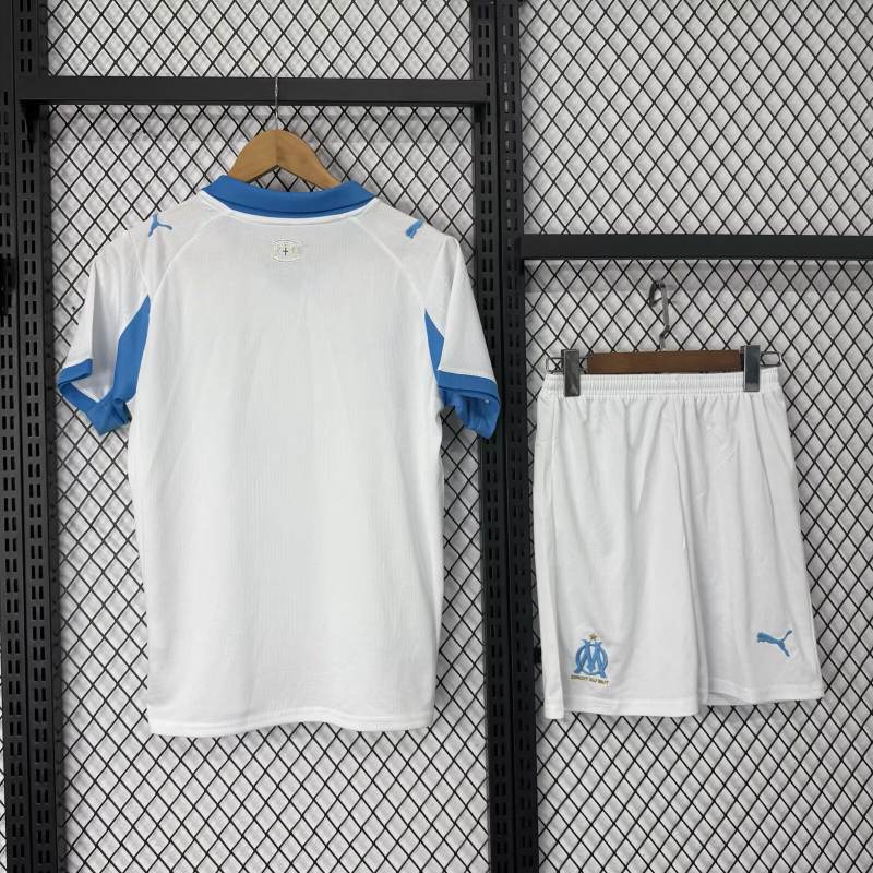 2025/26 Marseille Home Kits Jersey + Shorts