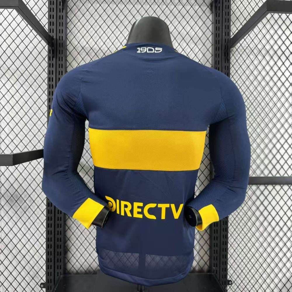 2025/26 Boca Juniors Home Jersey Long Sleeve Player Version