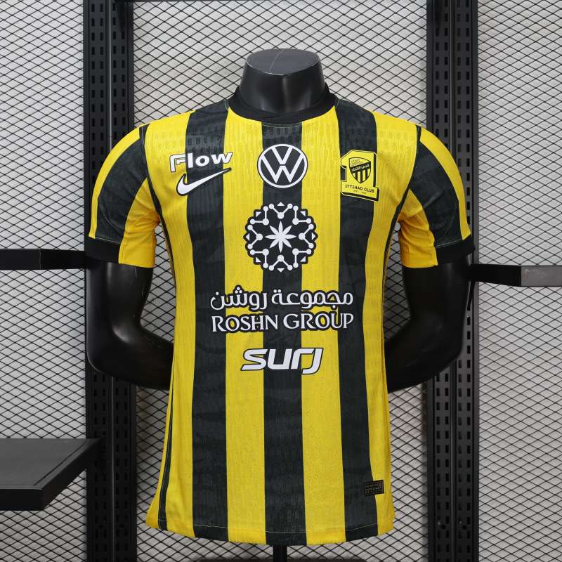 2025/26 Al-Ittihad Home Jersey Player Version 