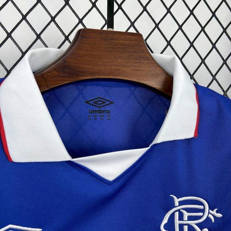 2025/26 Glasgow Rangers Home Kids Kit Jersey