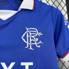 2025/26 Glasgow Rangers Home Kids Kit Jersey