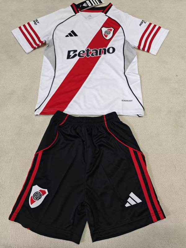 2025/26 River Plate Home Kids Jersey 