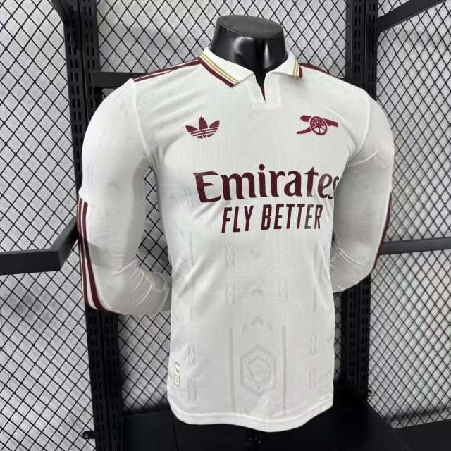 2025/26 Arsenal Third Away Jersey Long Sleeve Player Version 