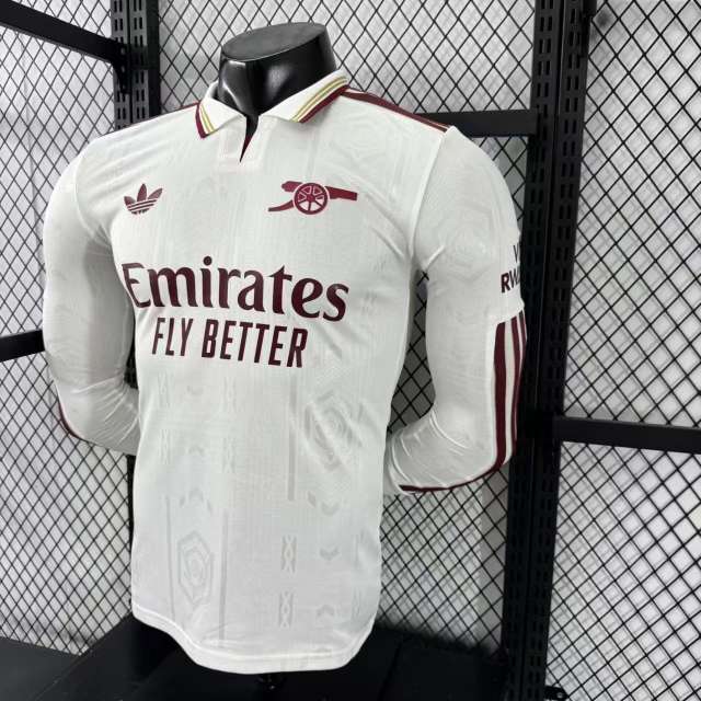 2025/26 Arsenal Third Away Jersey Long Sleeve Player Version 