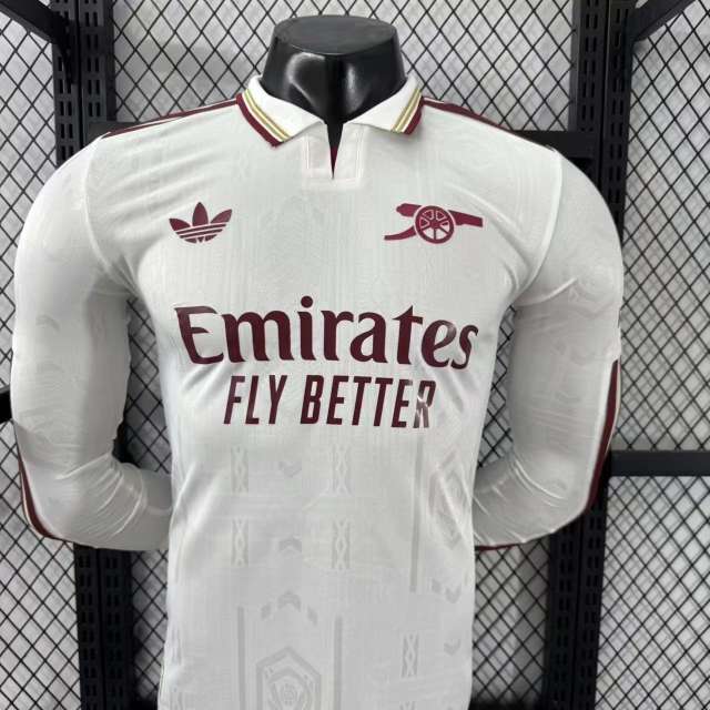 2025/26 Arsenal Third Away Jersey Long Sleeve Player Version 