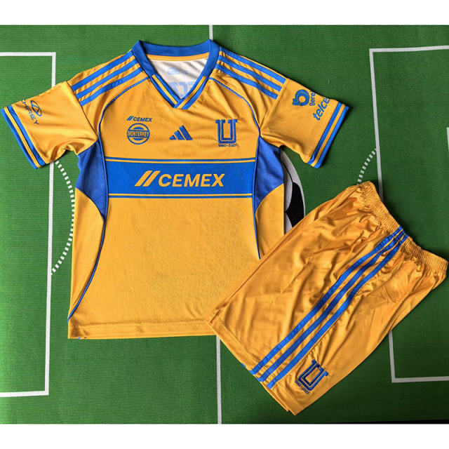 2025/26 Tigres UANL Home Kids Jersey 