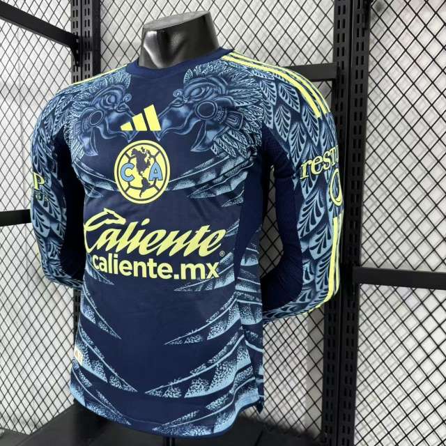2025/26 Club America Away Jersey Player Version Long Sleeve