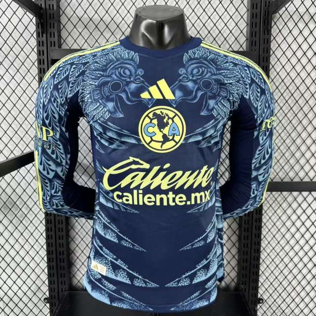 2025/26 Club America Away Jersey Player Version Long Sleeve