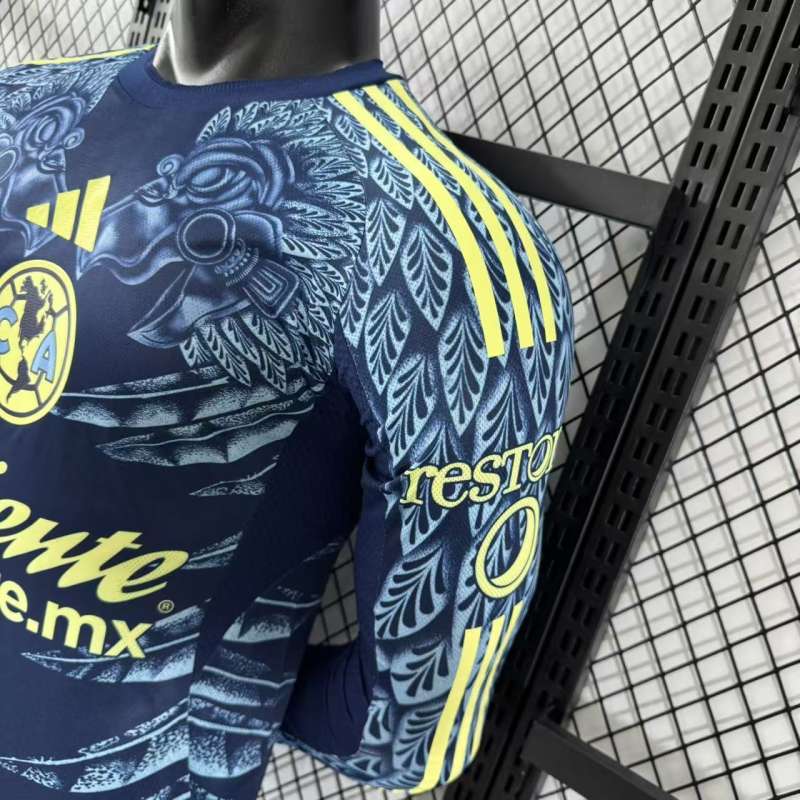 2025/26 Club America Away Jersey Player Version Long Sleeve