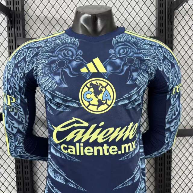 2025/26 Club America Away Jersey Player Version Long Sleeve