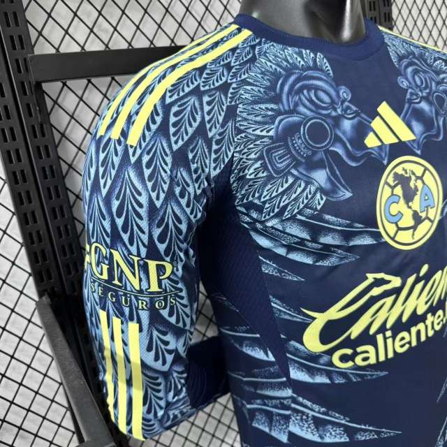 2025/26 Club America Away Jersey Player Version Long Sleeve