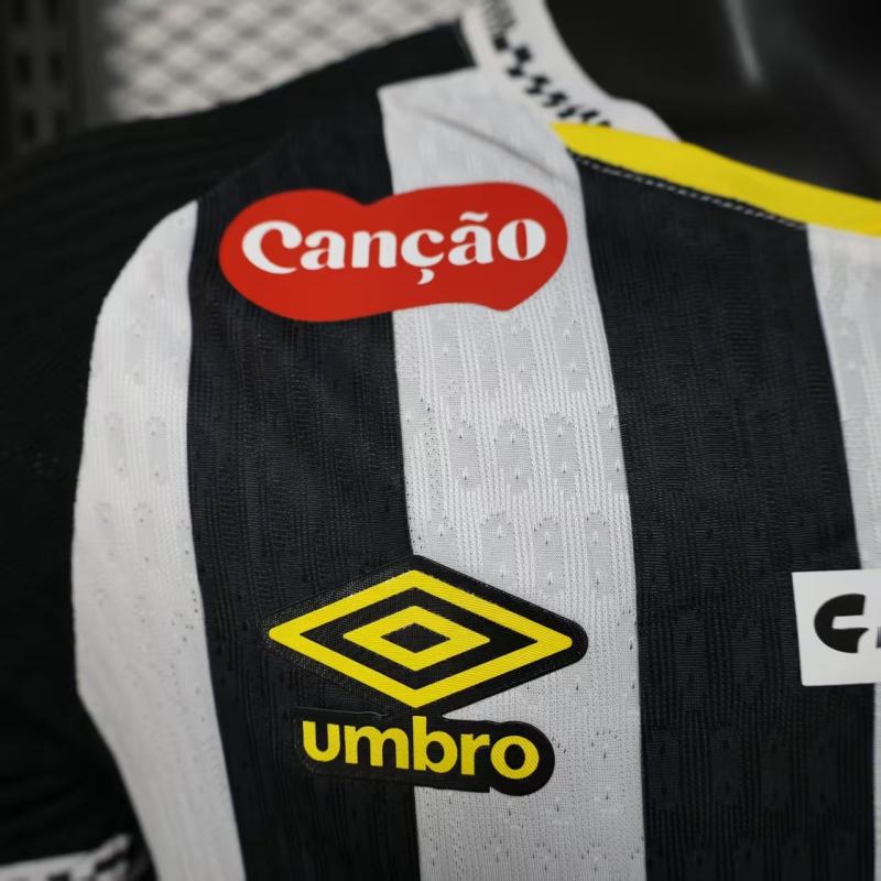 2025/26 Santos FC Away Jersey Player Version with All Sponsors