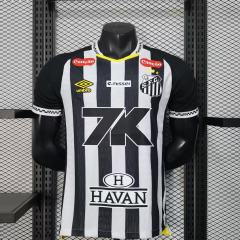 2025/26 Santos FC Away Jersey Player Version with All Sponsors