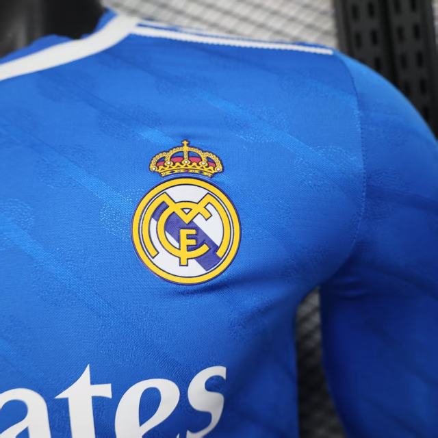 2025/26 Real Madrid Third Away Jersey Player Version Long Sleeve