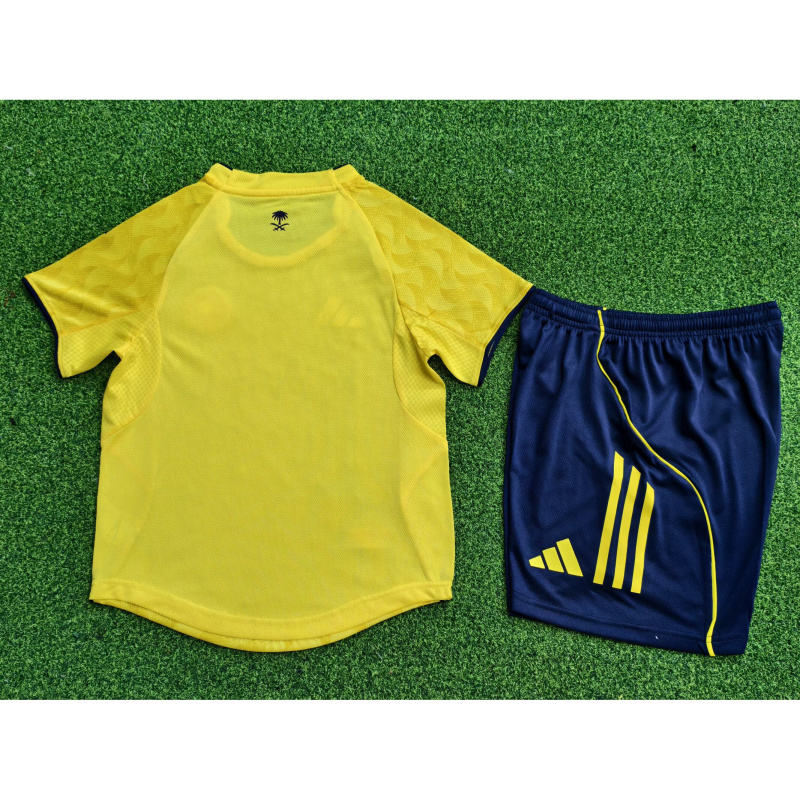 2025/26 Al Nassr Home Kids Jersey Player Version