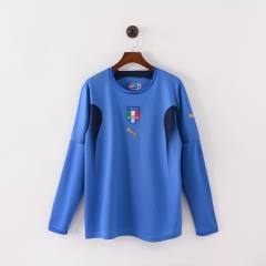 2006 World Cup Italy Home Retro Jersey Long Sleeve