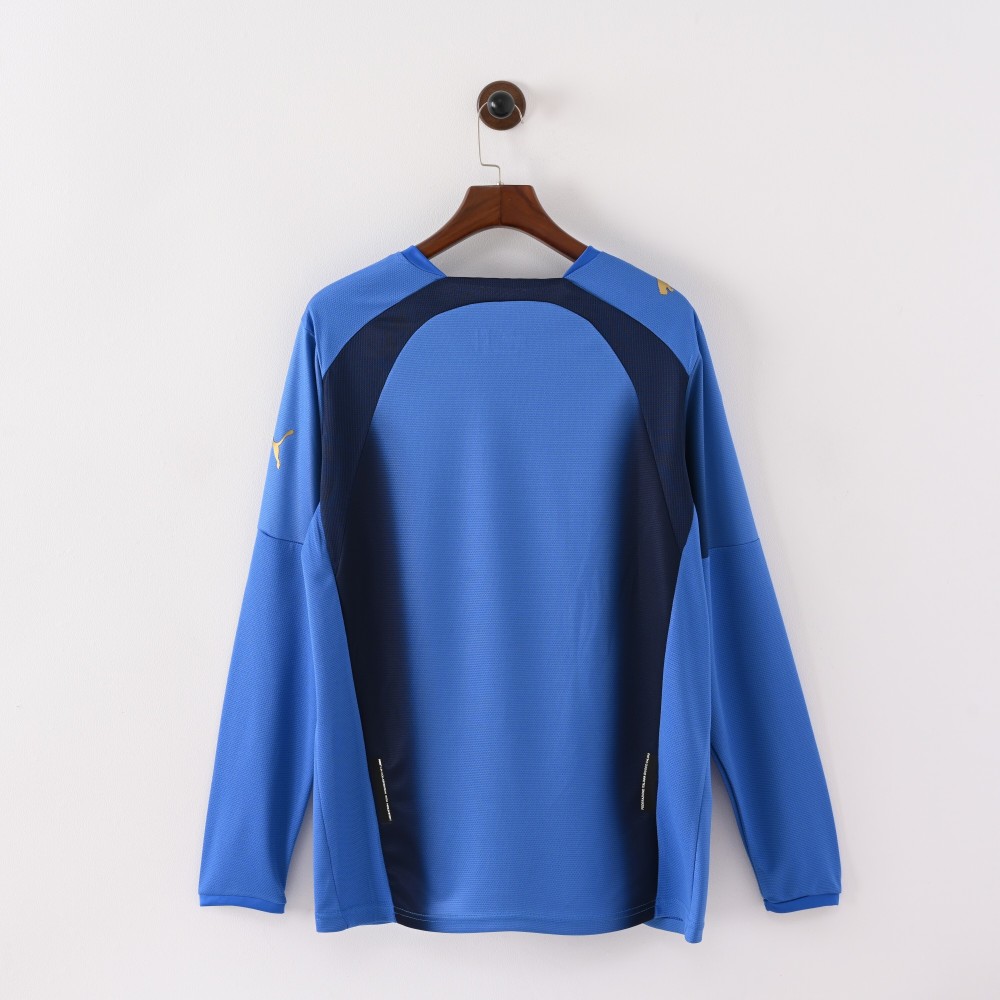 2006 World Cup Italy Home Retro Jersey Long Sleeve