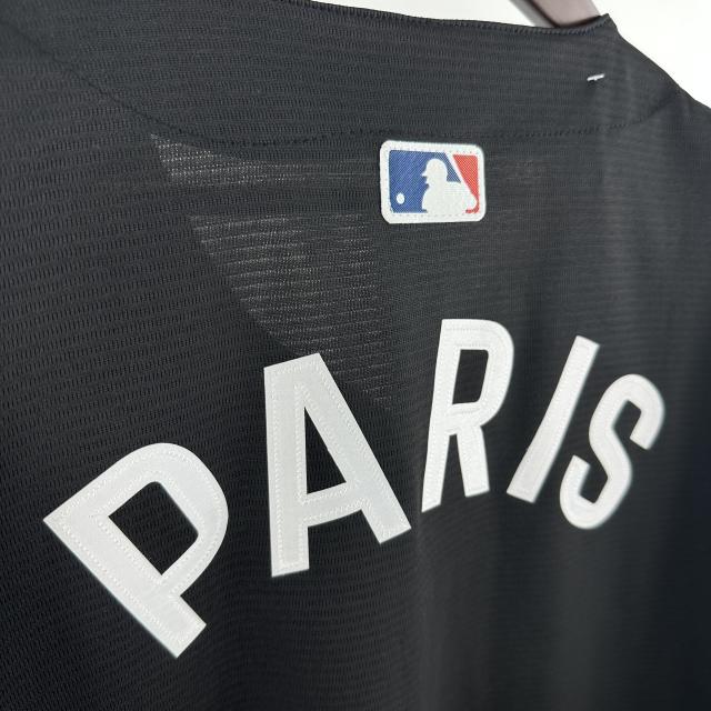 2025/26 PSG Baseball Uniform Black Jersey