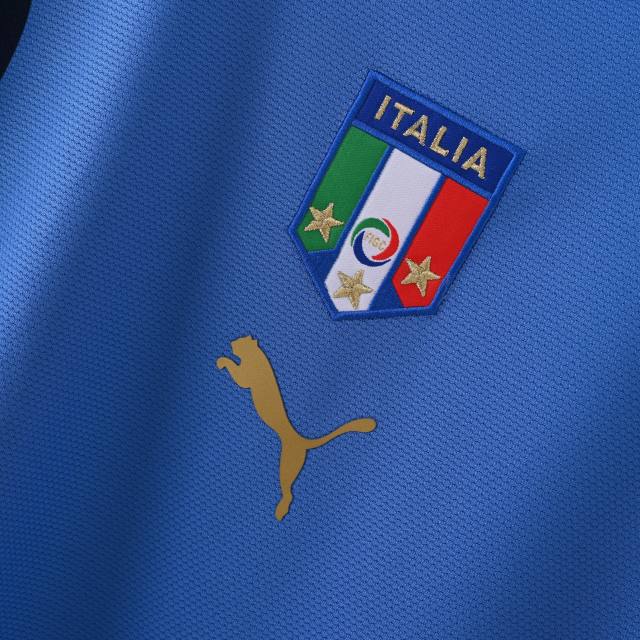 2006 World Cup Italy Home Retro Jersey Long Sleeve