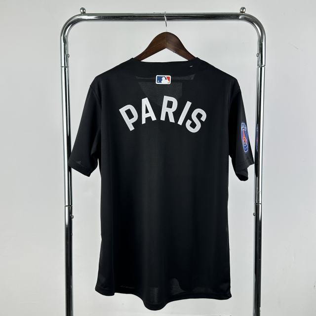 2025/26 PSG Baseball Uniform Black Jersey