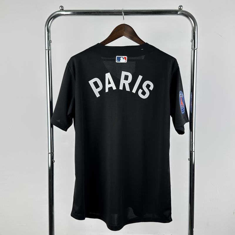 2025/26 PSG Baseball Uniform Black Jersey