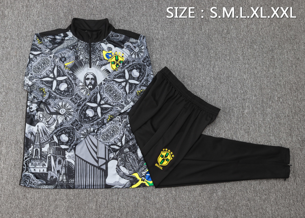 2024/25 Brazil Kids Long sleeves Training Set 