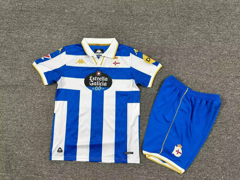 2025/26 Deportivo de La Coruña Home Kids Jersey