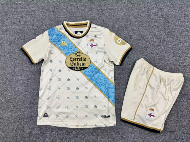 2025/26 Deportivo de La Coruña Third Away Kids Jersey