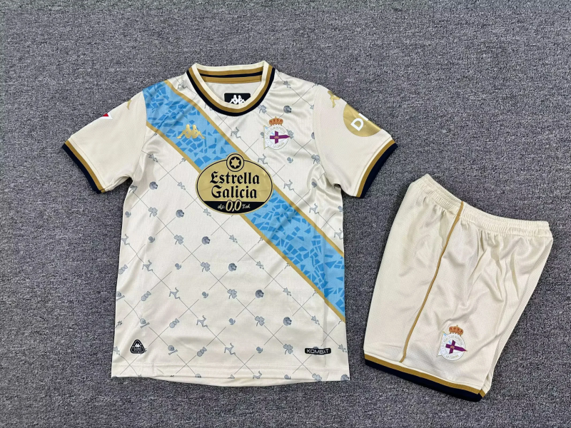 2025/26 Deportivo de La Coruña Third Away Kids Jersey
