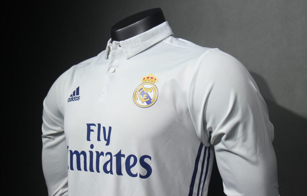 2016/17 Real Madrid Home Retro Jersey Player Version Long Sleeve