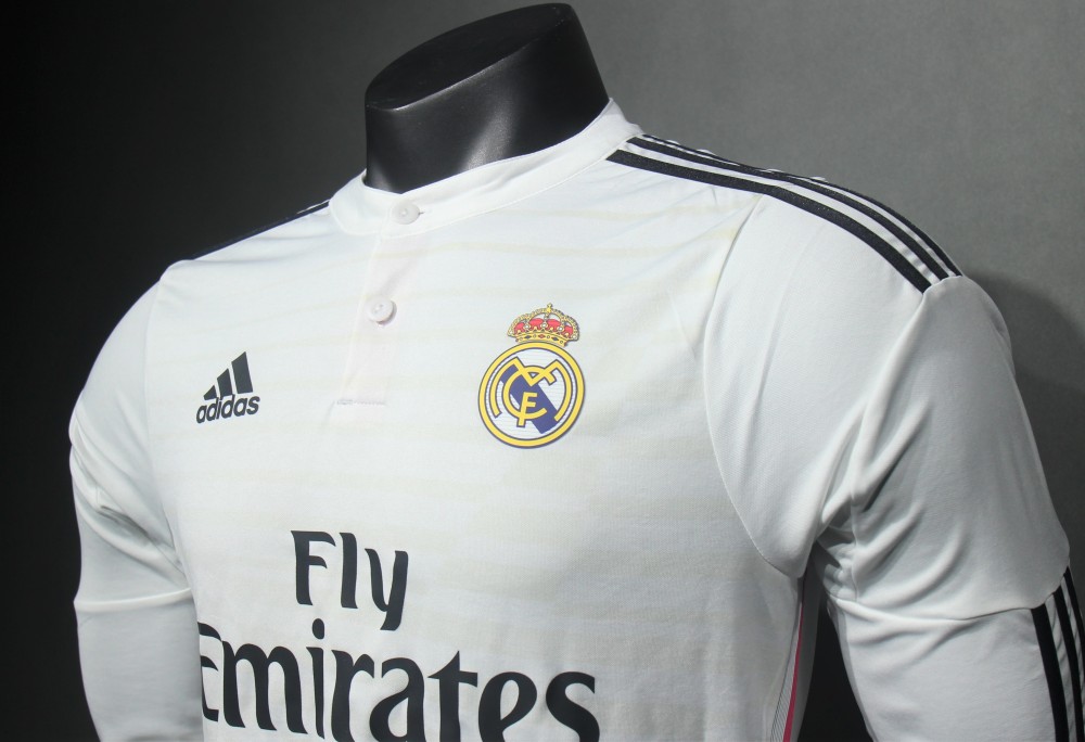 2014/15 Real Madrid Home Retro Jersey Player Version Long Sleeve