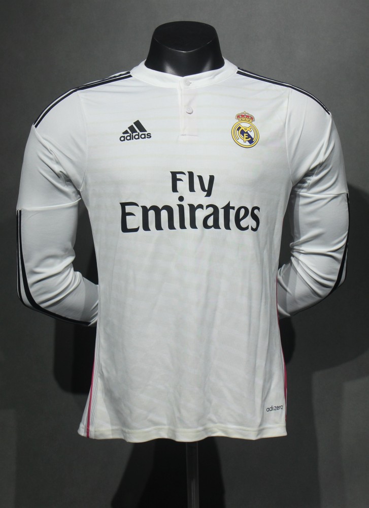 2014/15 Real Madrid Home Retro Jersey Player Version Long Sleeve
