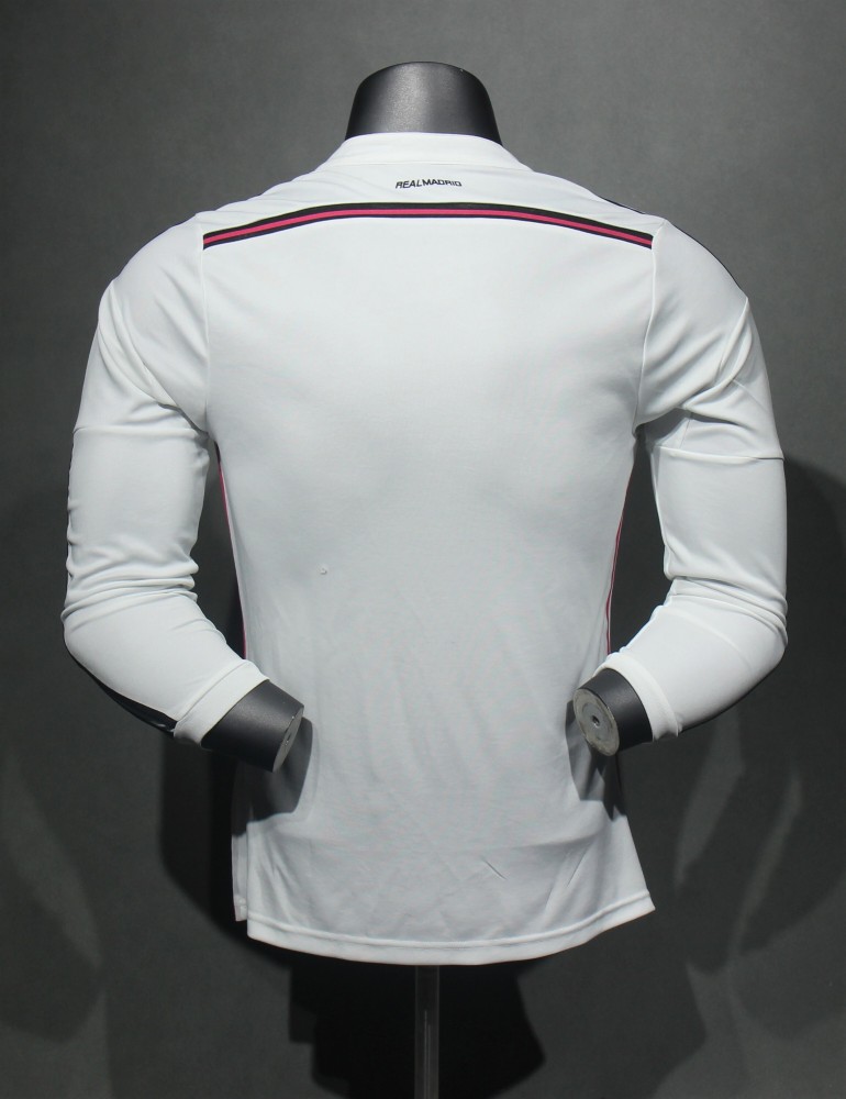 2014/15 Real Madrid Home Retro Jersey Player Version Long Sleeve