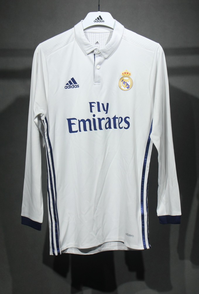 2016/17 Real Madrid Home Retro Jersey Player Version Long Sleeve