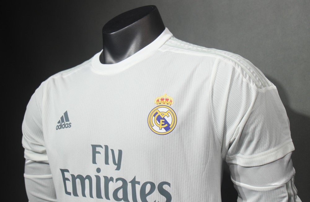 2015/16 Real Madrid Home Retro Jersey Player Version Long Sleeve